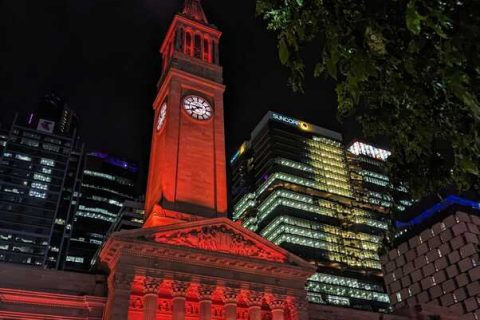 brisbane-town-hall-in-orange-lights